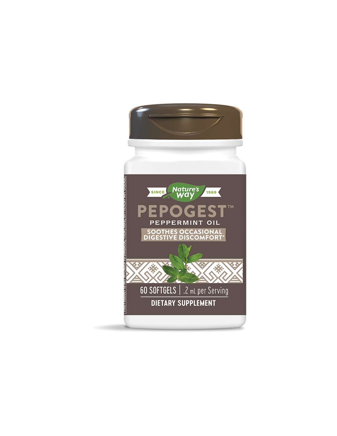 Olio di menta piperita - Per il comfort dello stomaco, 60 capsule softgel