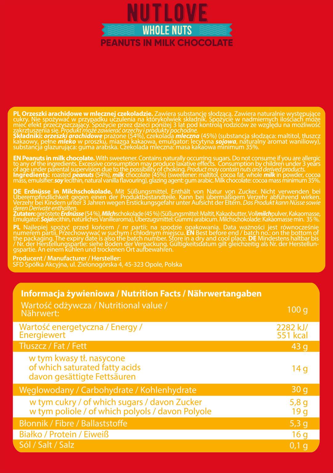 Nutlove Whole Peanuts | Sapori diversi - 300 grammi