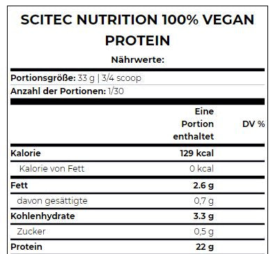100% proteina vegana/33 g