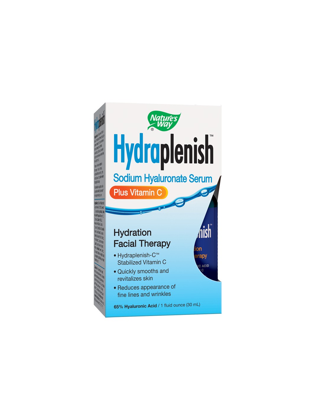 Siero Hydraplenish™ + vitamina C (acido ialuronico al 65%) - Siero Hydraplenish™ con ialuronato di sodio e vitamina C, 30 ml