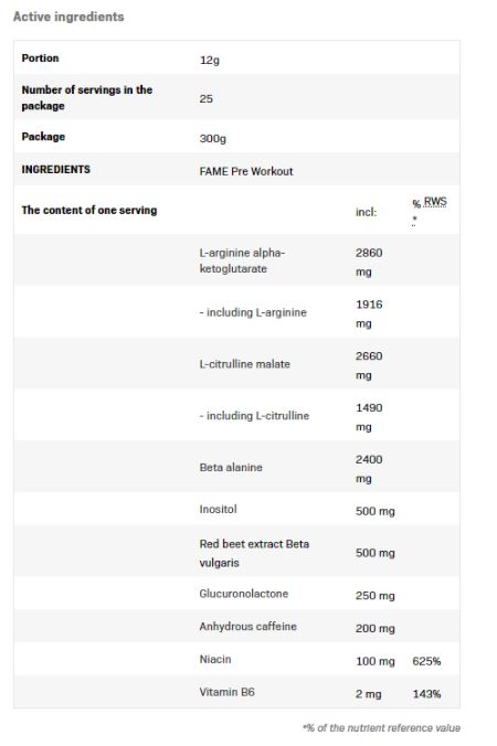 FAME PRE ALLEVERE - 0,300 kg