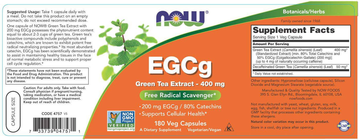 EGCG/ESTRATTO DI TEA GREEN 400 mg - 90 capsule