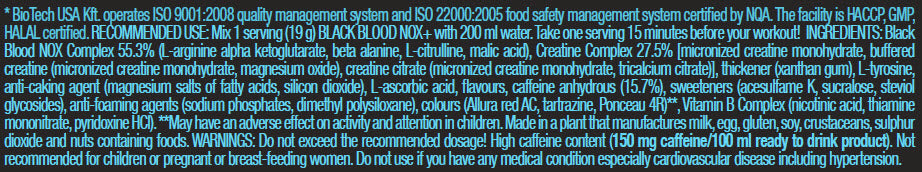 Black Blood Nox+/19G