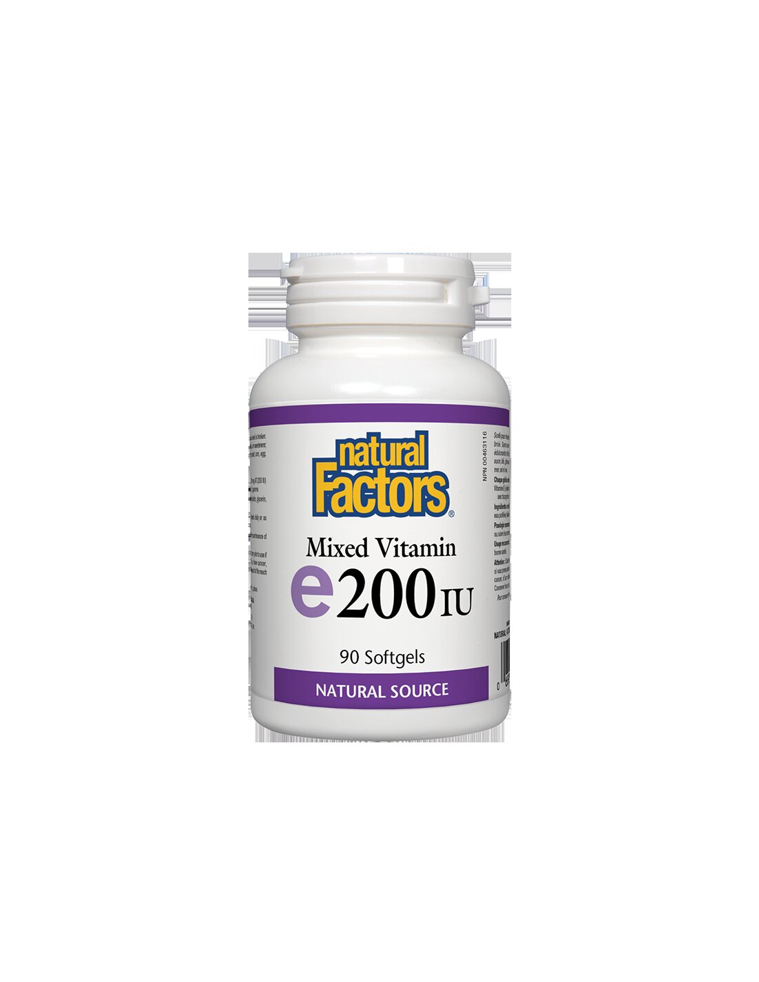 Vitamin E 200 IU Natural Source Tocopherol - 90 капсули - Feel You