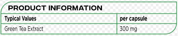 Tè verde 300 mg - 100 capsule