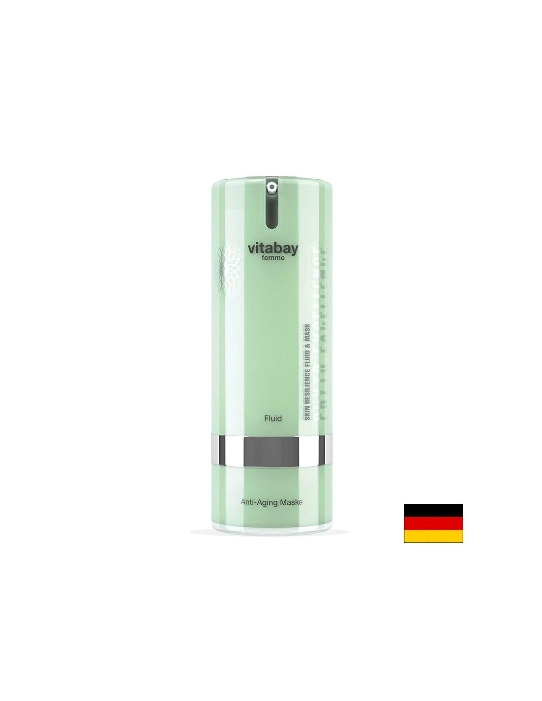 Sistema per la cura della pelle del viso antietà bicomponente (fluido + maschera), 80 ml