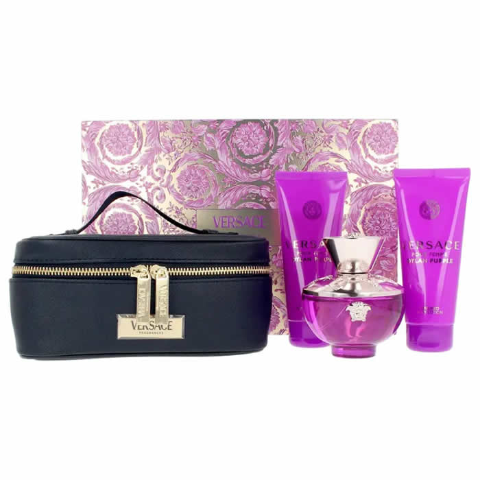 <tc>VERSACE</tc> Pour Femme Dylan Purple Eau De Parfum Spray 100ml Set 4 Pezzi