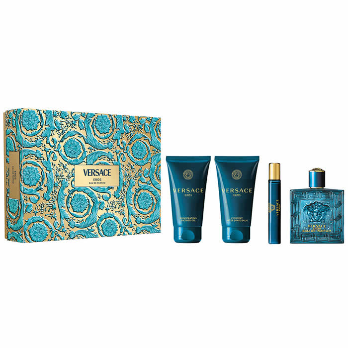 <tc>VERSACE</tc> Eros Eau De Perfume Spray 100ml Set 4 Pezzi