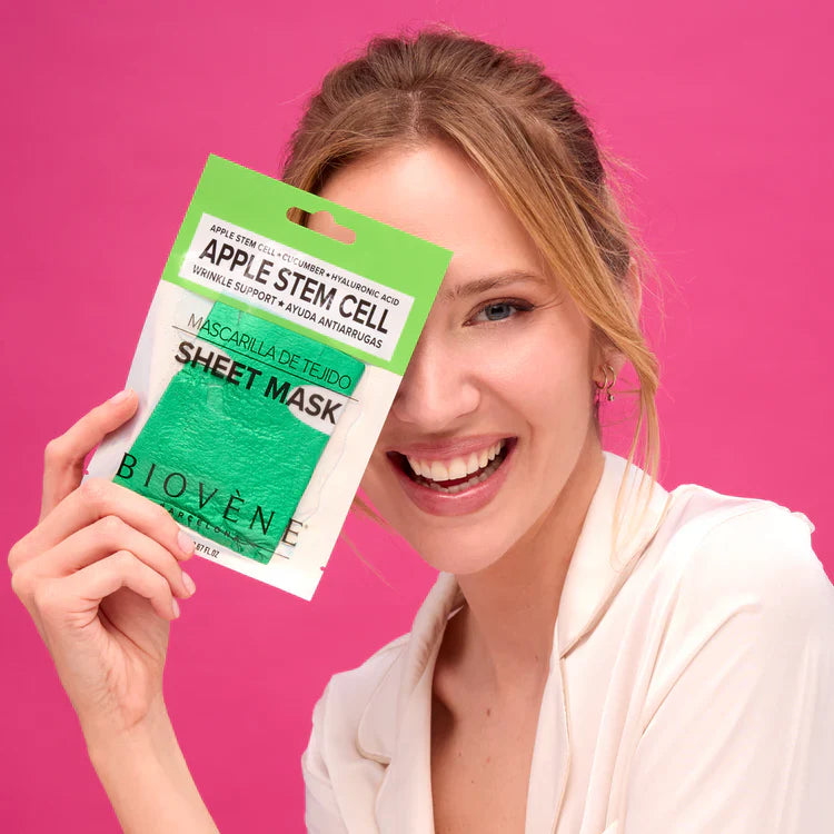 Maschera staminali e cetrioli di rabbia e raffreddamento di mele 1 coppia