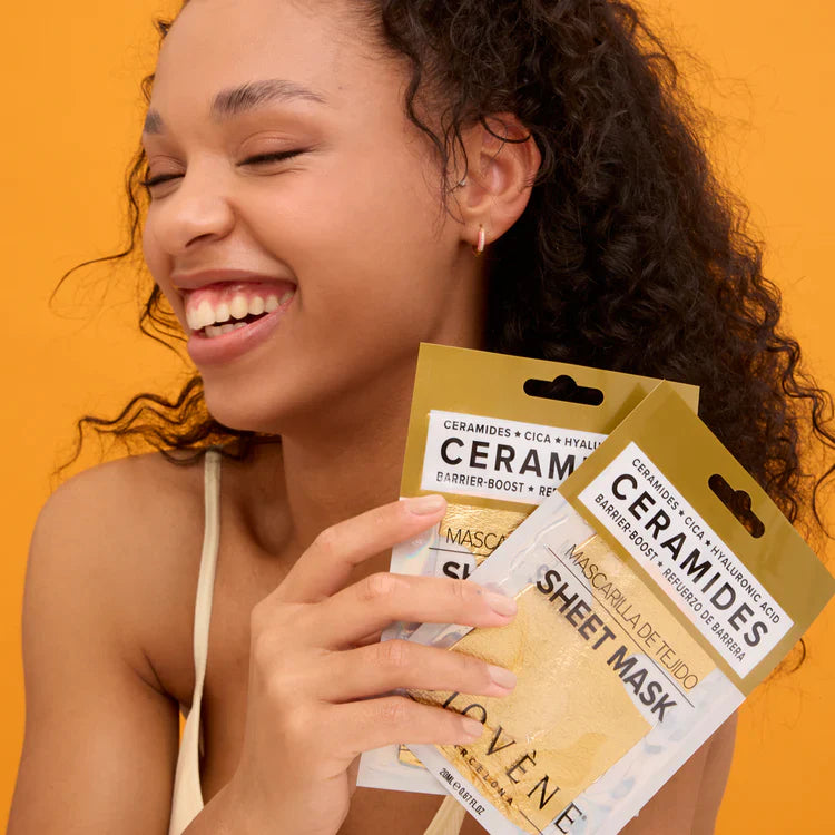 Maschera di ceramidi con zinco per ripristino della pelle e idratazione 1 coppia