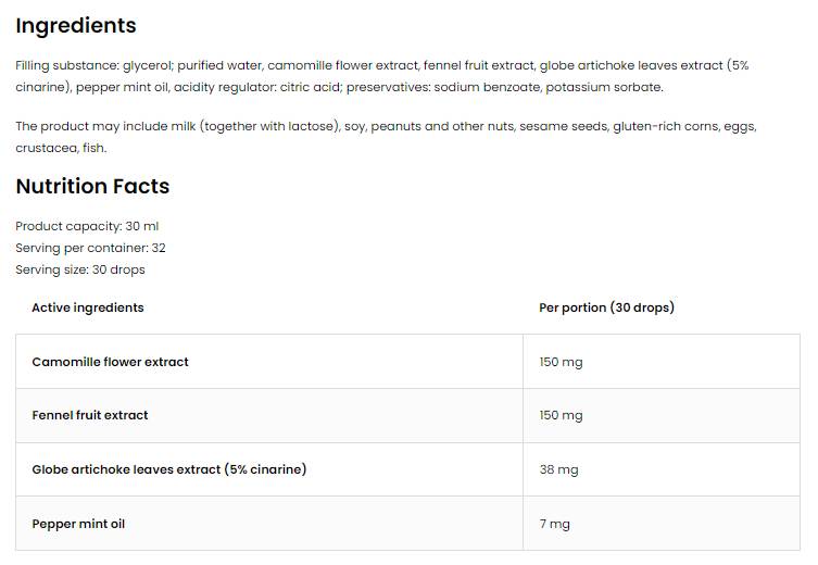 Gocce digestive | Sistema digestivo Salute 30 ml