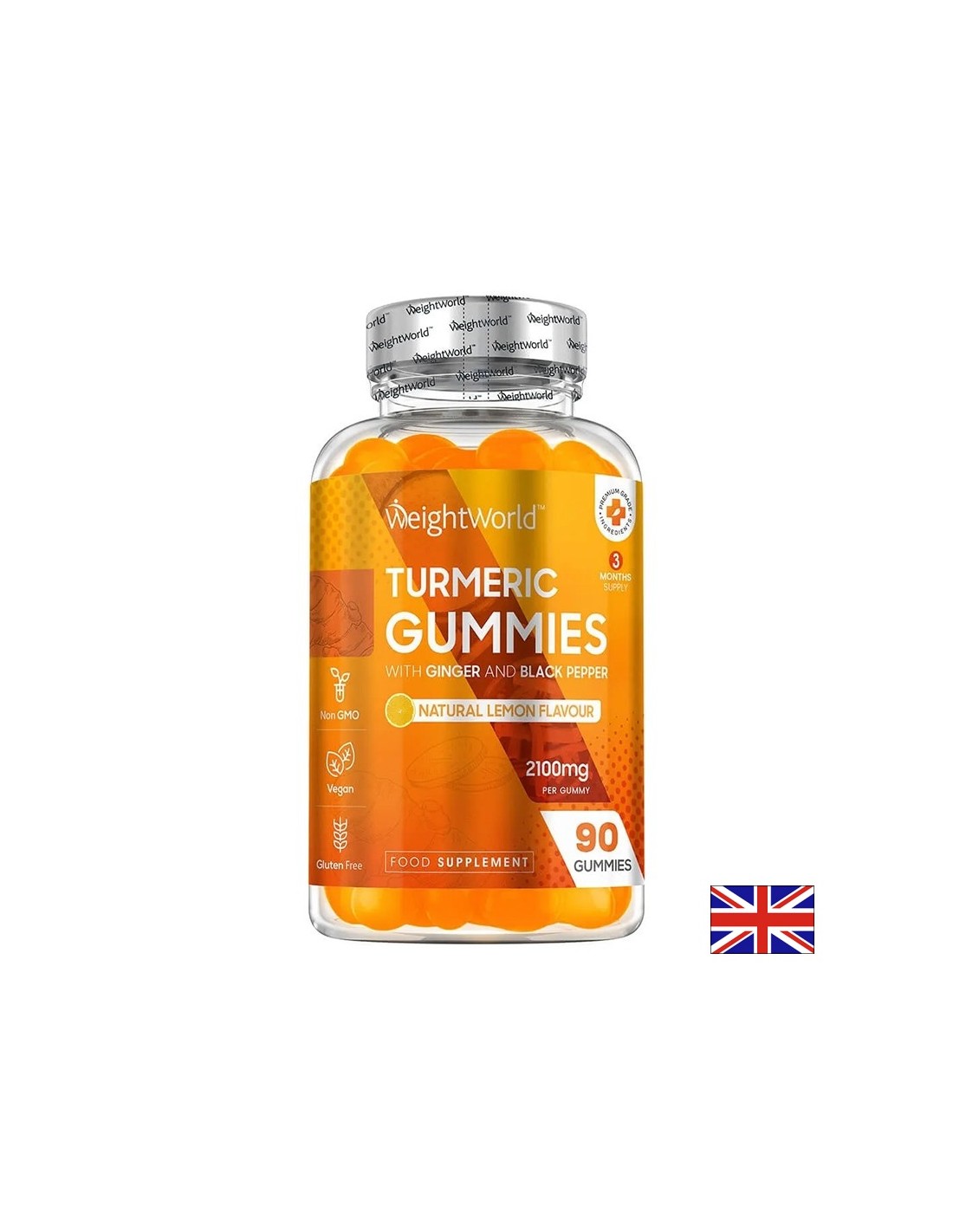 Azione antinfiammatoria - Curcuma con Zenzero e Pepe Nero, 90 compresse gel