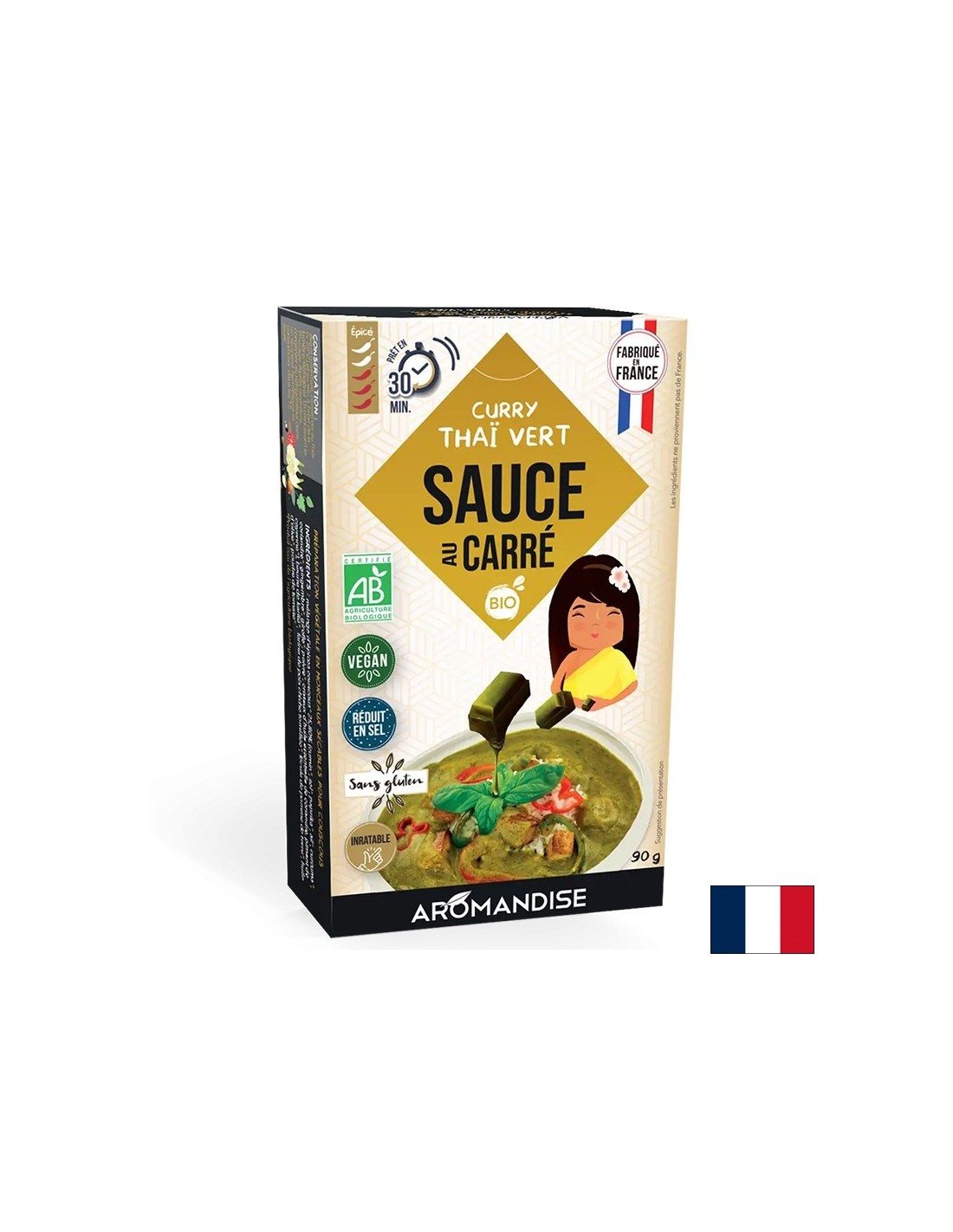 Dadi da brodo piccante – Salsa al curry tailandese, 90 g