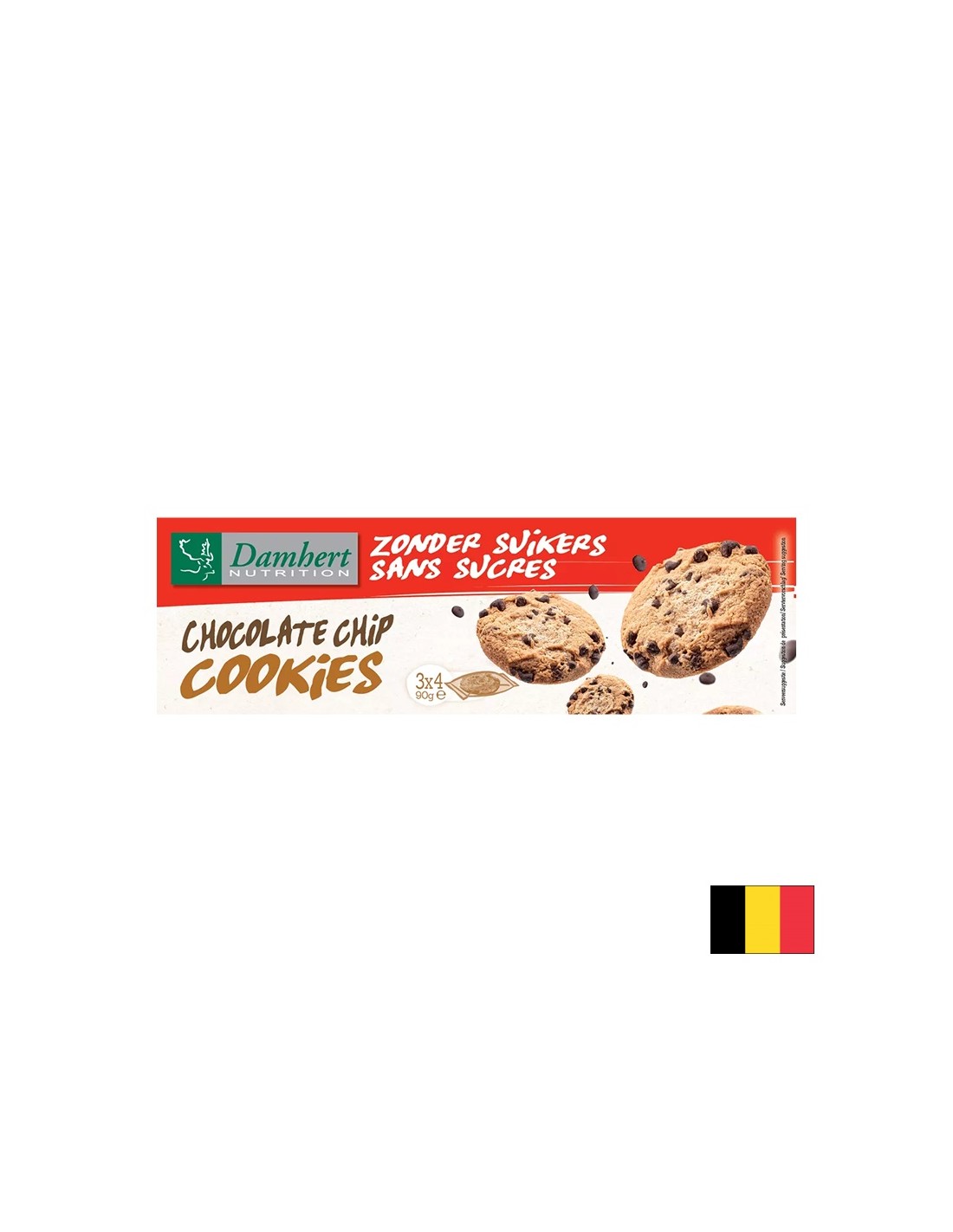 Biscotti con gocce di cioccolato (senza zucchero), 90 g