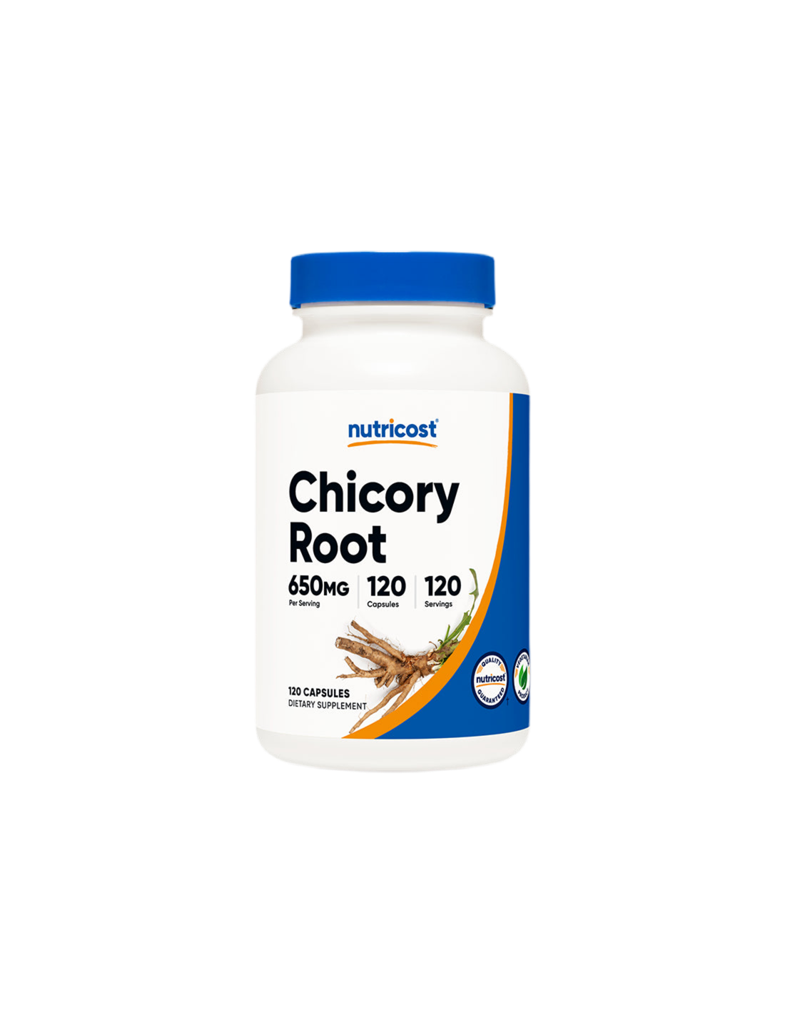 Chicory Root - For diabetes and indigestion, 650 mg, 120 capsules Nutricost - Nutra Best Europe