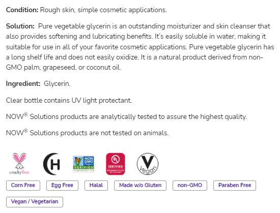 Glicerina vegetale | Pura versatile cura della pelle - 473 ml