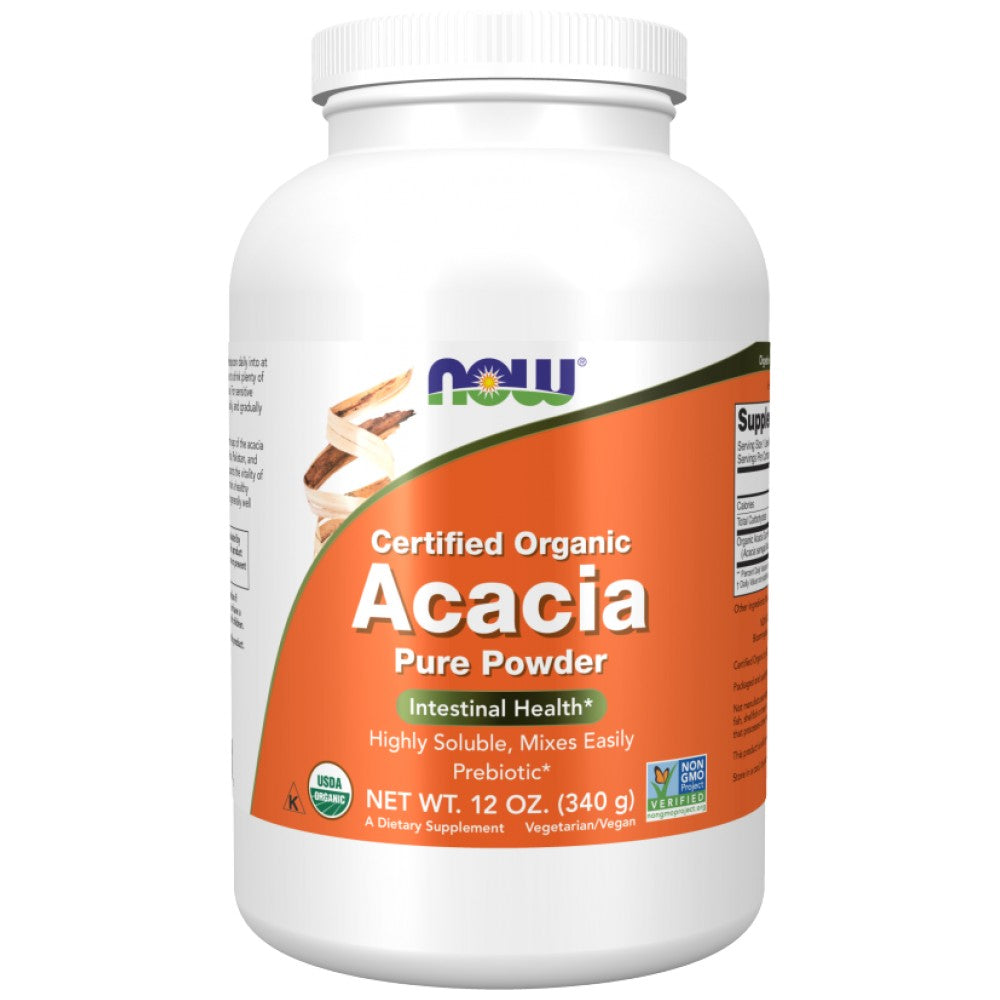 Polvere pura di fibra di acacia | Certificato biologico - 340 grammi