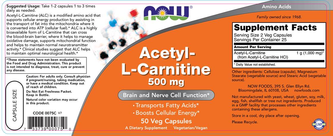 Acetil L-Carnitina - 50 capsule
