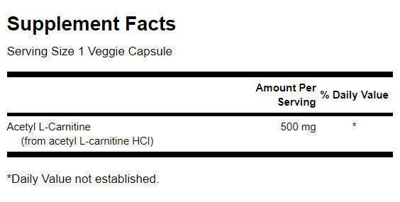 Acetil L-Carnitina 500 mg - 100 capsule