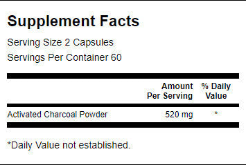 Carbone attivo 260 mg - 120 capsule