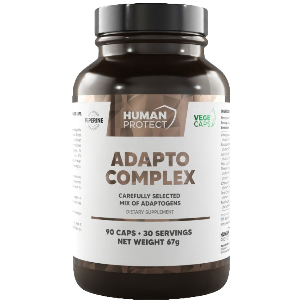 Complesso Adapto | Matrice Adattogena con Ashwagandha, Bacopa, Rhodiola, Ginseng - 90 capsule