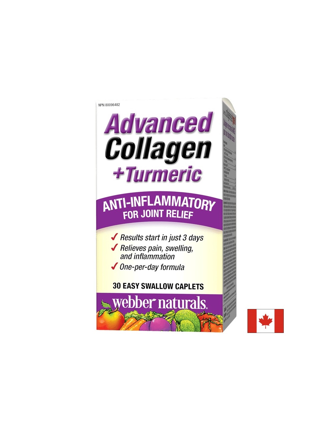 Advanced Collagen + Turmeric/Collagene e curcuma per la salute delle articolazioni, 30 mini capsule <tc>Webber Naturals</tc>