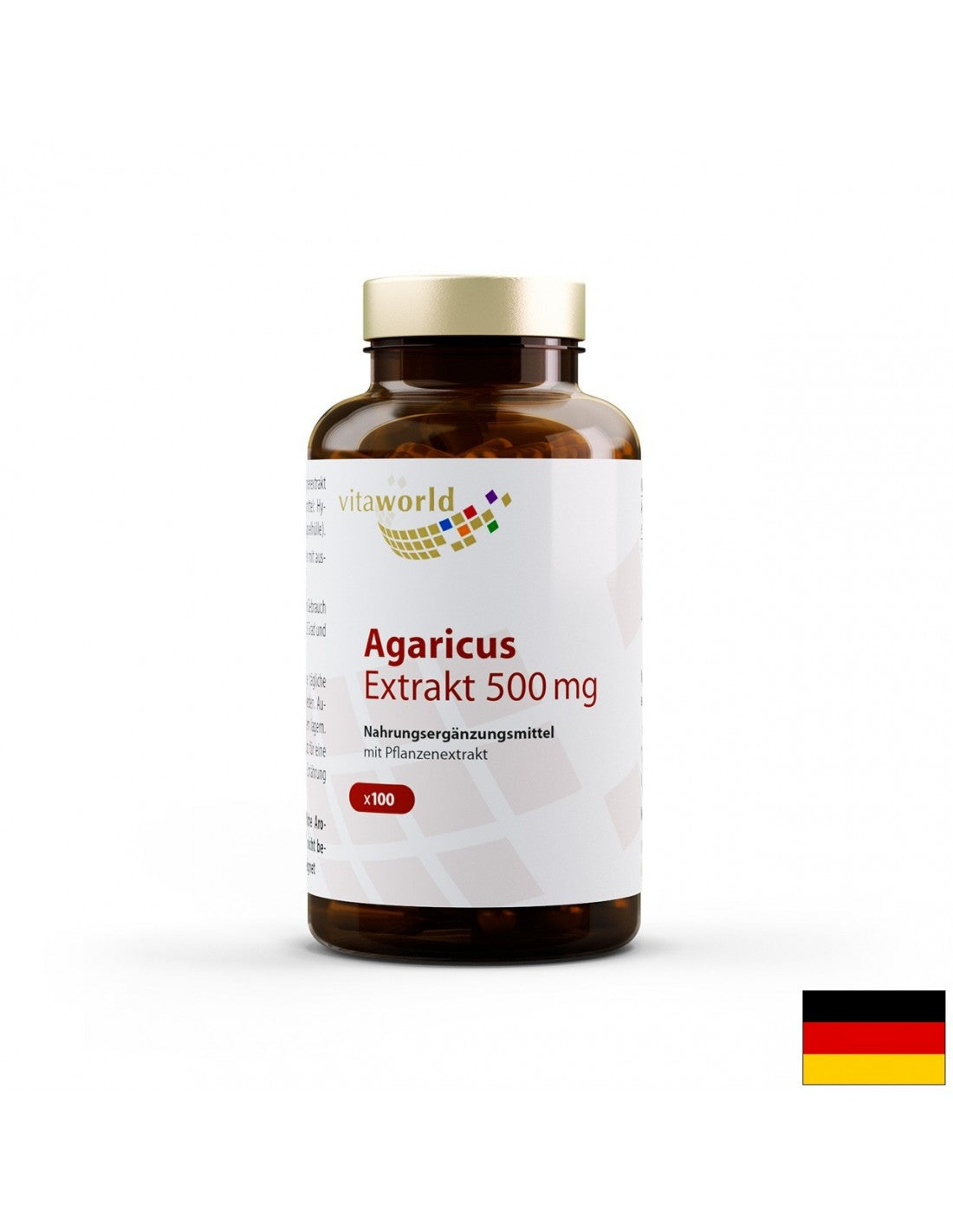 Estratto di Agaricus 500mg, 100 capsule