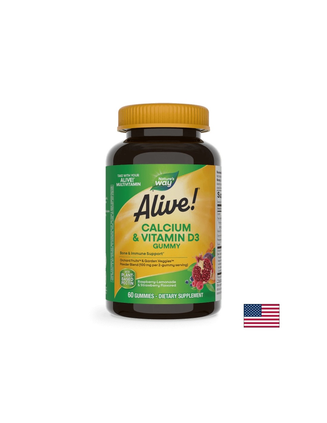 <tc>Alive</tc>! Calcio + Vitamina D3 250 mg - 60 caramelle gommose