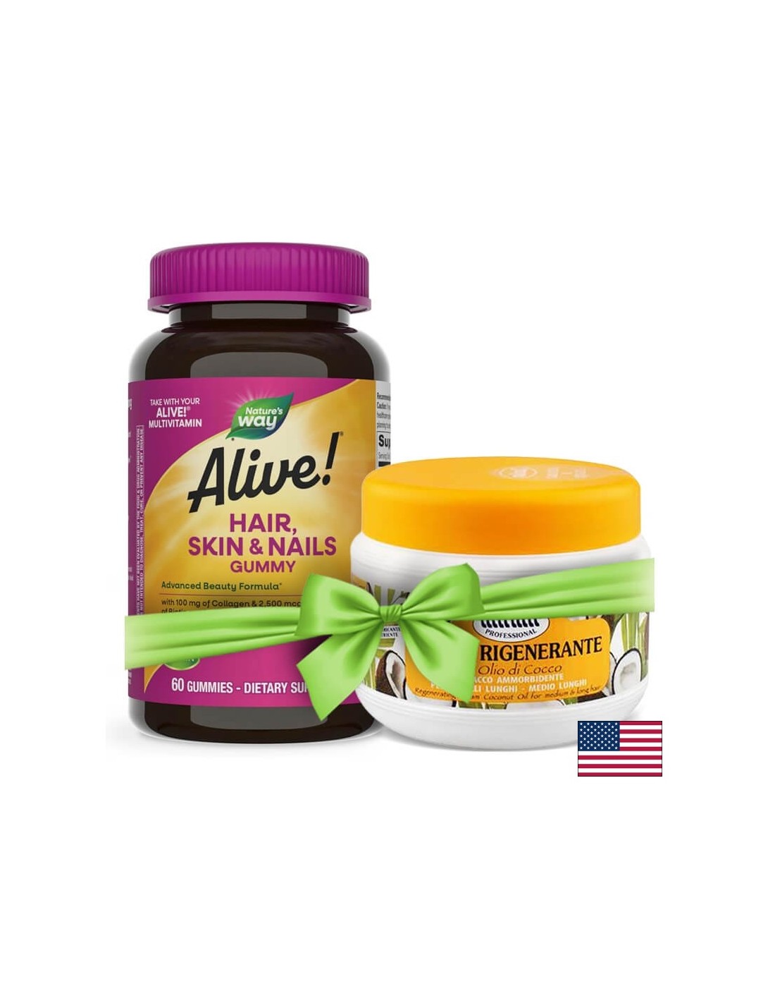 <tc>Alive</tc>! Formula Premium per capelli, pelle e unghie - 60 caramelle gommose