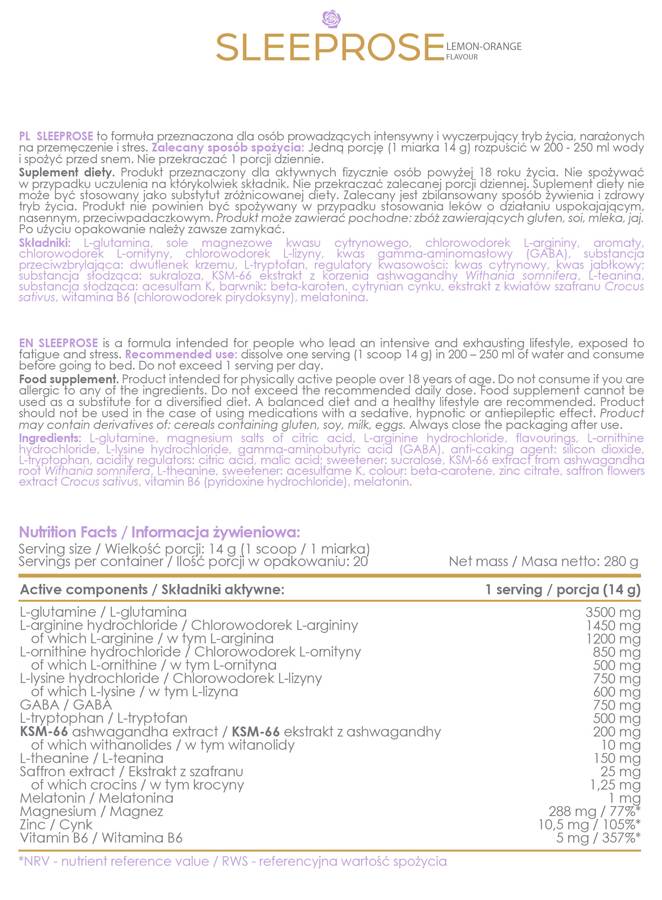 TuttiDeynn | SleepRose - Formula notturna 280 grammi