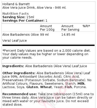 Succo di Aloe Vera 946 ml