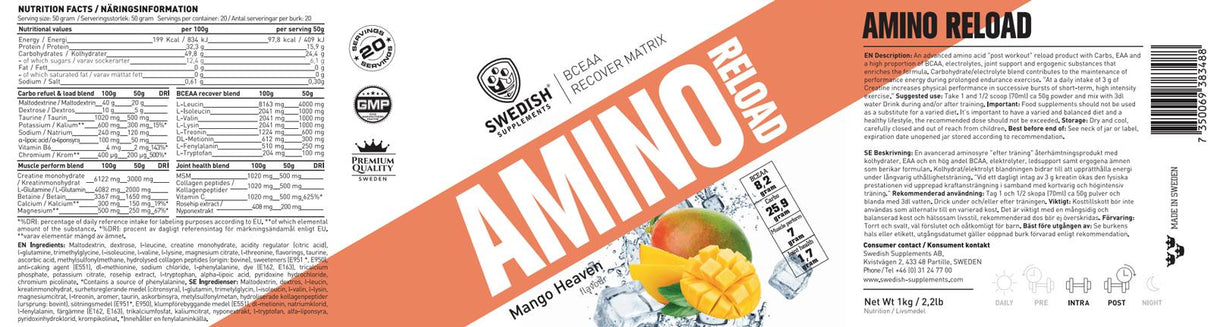 Ricarica Amino | BCAA Recover Matrix - 1000 grammi
