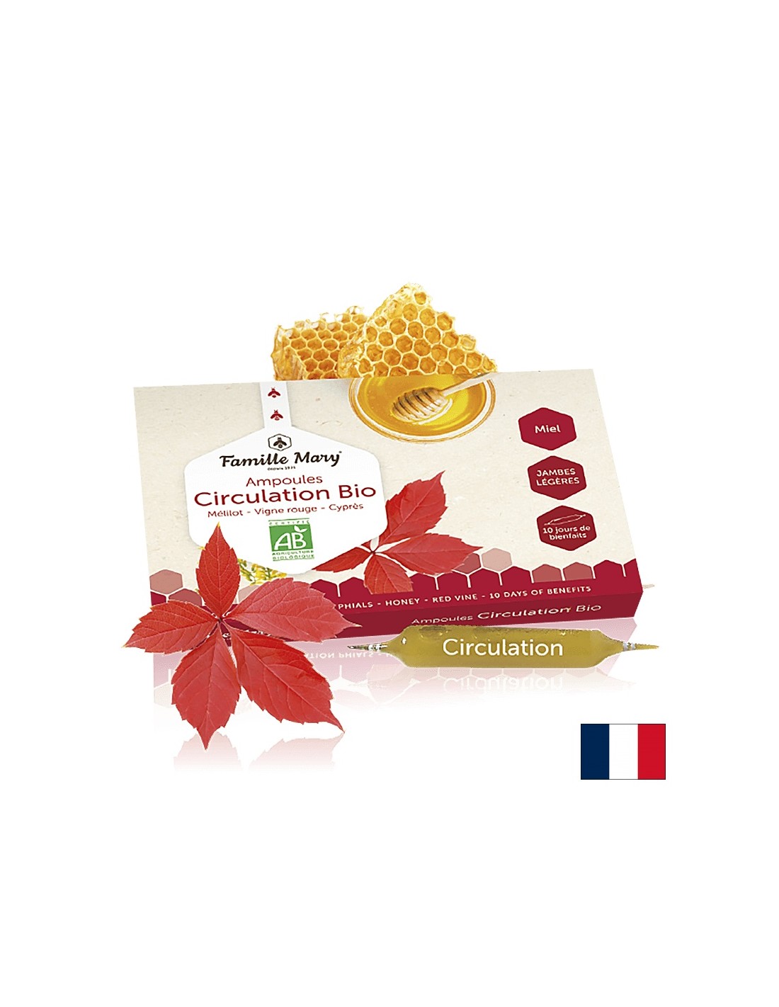 Fiale circolazione bio - Fiale bio per migliorare la circolazione sanguigna, 10 pz. Famiglia Maria
