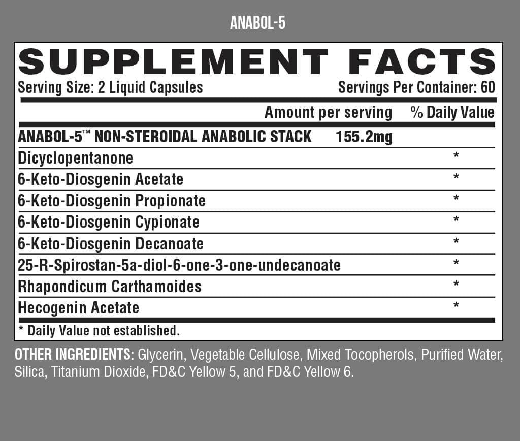 Anabol 5 120 capsule di gel