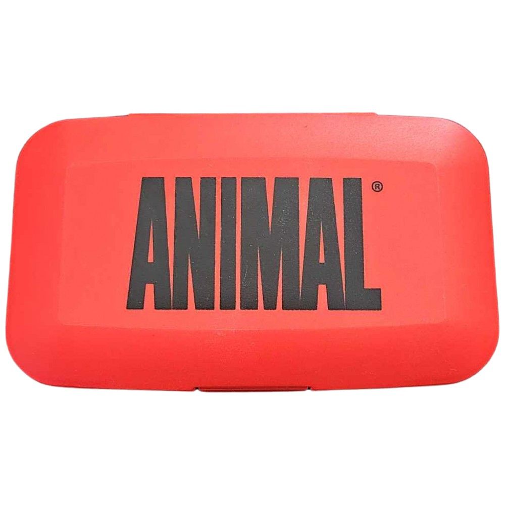 Portapillole con animali/Rosso