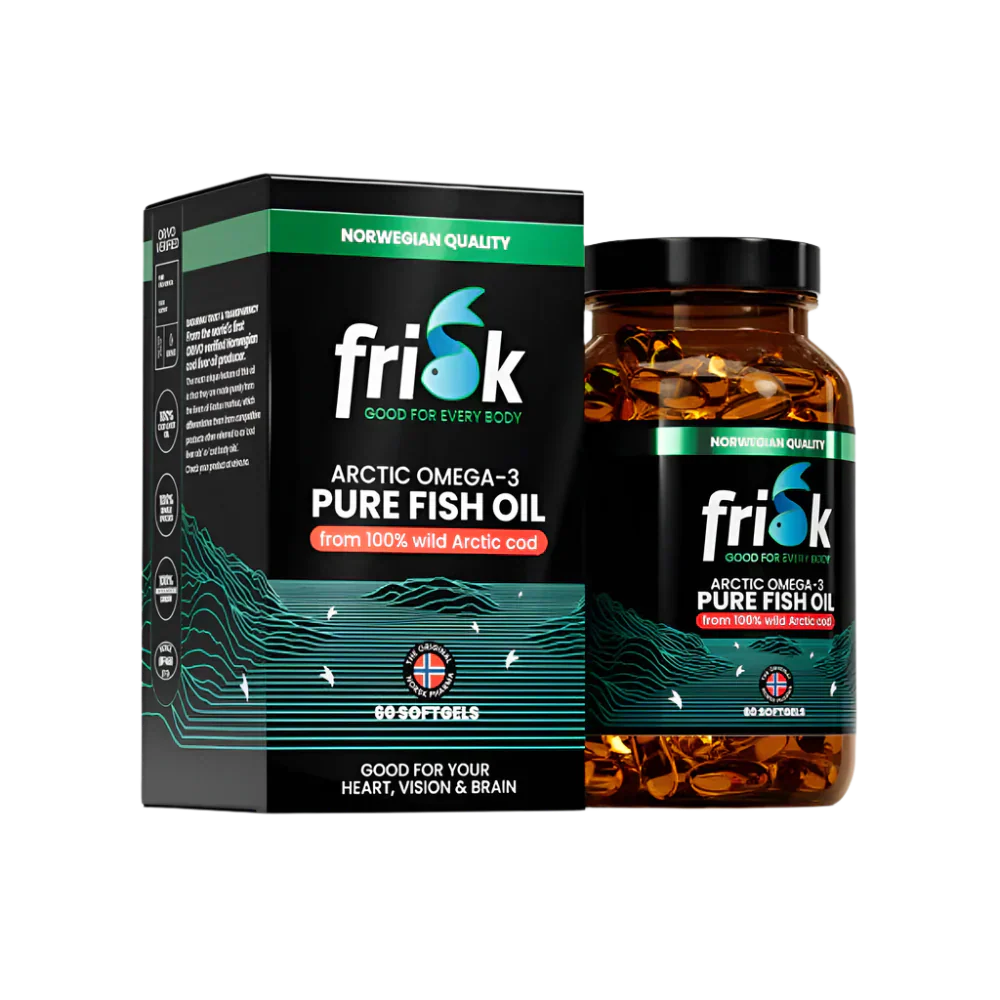 Arctic Pure – Omega-3 da merluzzo artico selvatico al 100% – 60 capsule