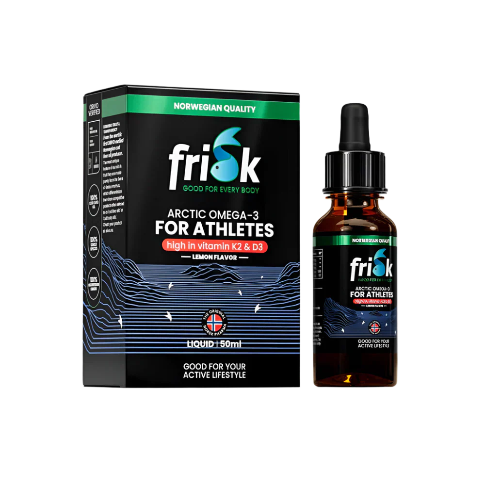 Arctic Sport – Omega-3 per atleti – Pesce selvatico dalla Norvegia/Gusto limone – 50 ml
