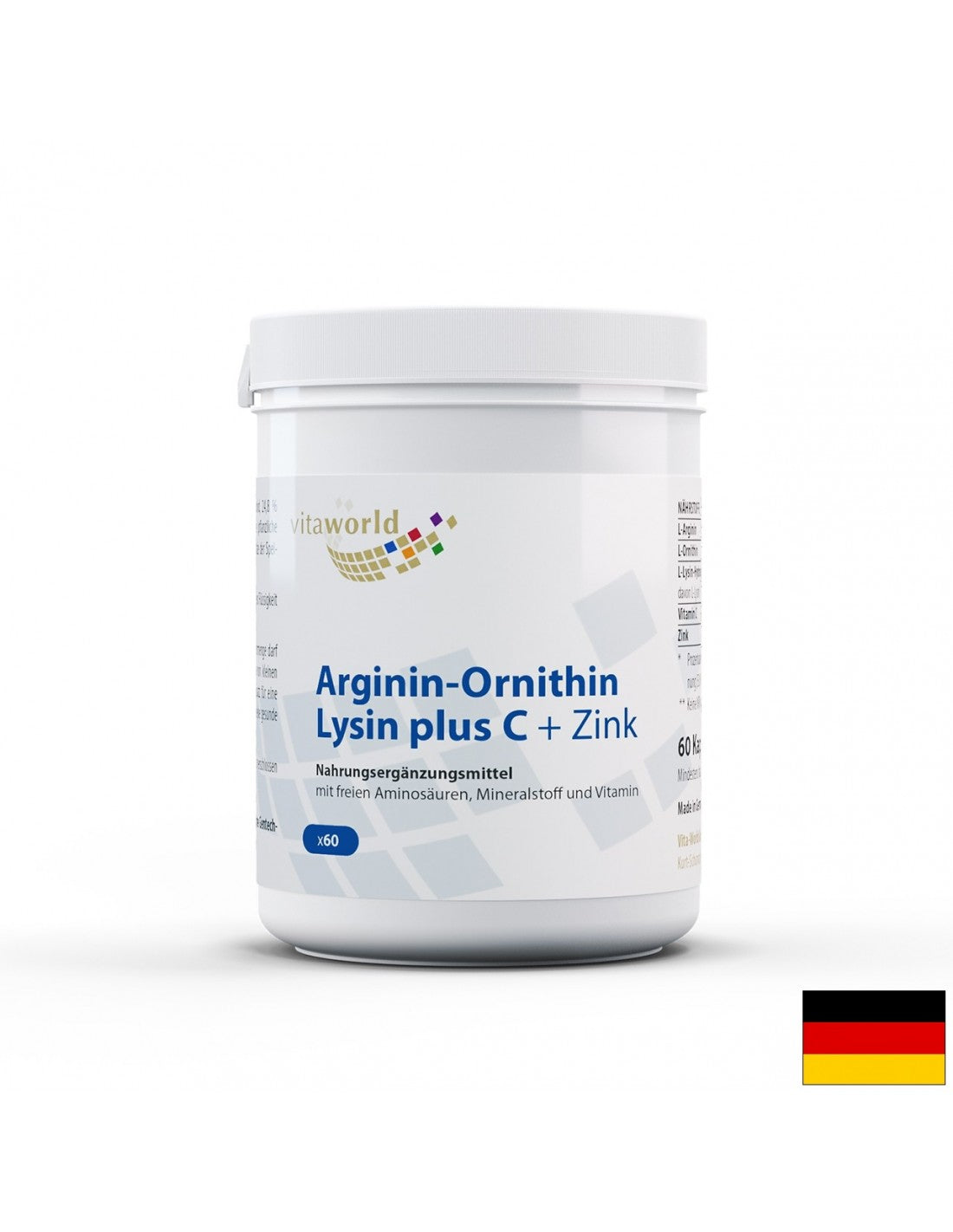 Arginina-Ornitina-Lisina + C + Zinco/Arginina-Ornitina-Lisina + Vitamina C + Zinco, 60 capsule