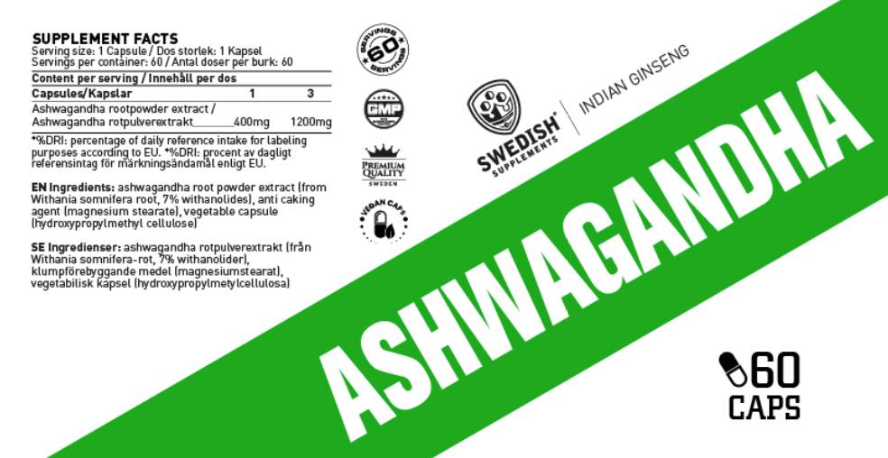 Estratto di Ashwagandha 400 mg - 60 capsule
