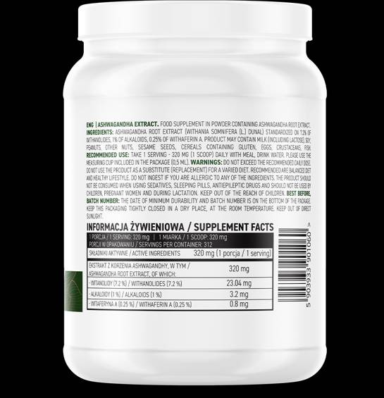 Estratto/Polvere di Ashwagandha 100 grammi