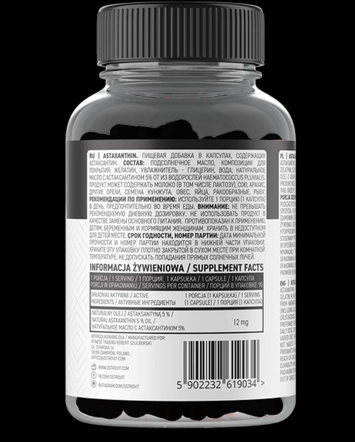 Astaxantina 0,6 mg 90 capsule gel