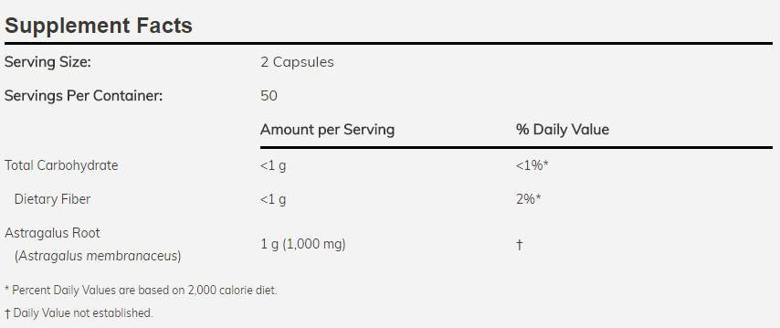 Astragalo 500 mg - 100 capsule