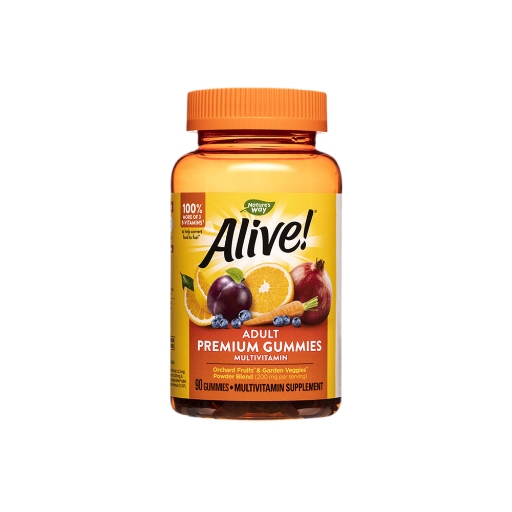 <tc>Alive</tc>! Caramelle gommose multivitaminiche per adulti Premium / <tc>Alive</tc>! Nature's Way Multivitaminico Premium per adulti, 90 capsule molli