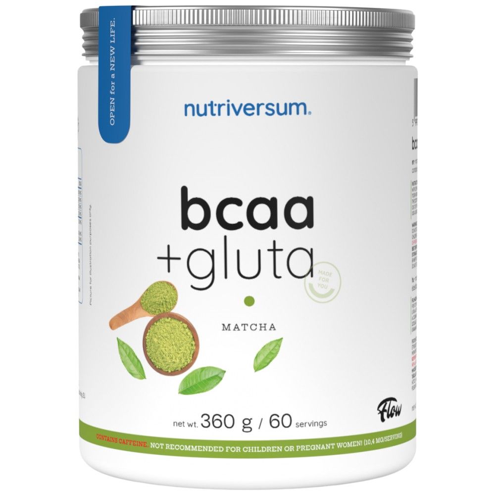BCAA + Gluta in polvere | Flusso: 360 grammi