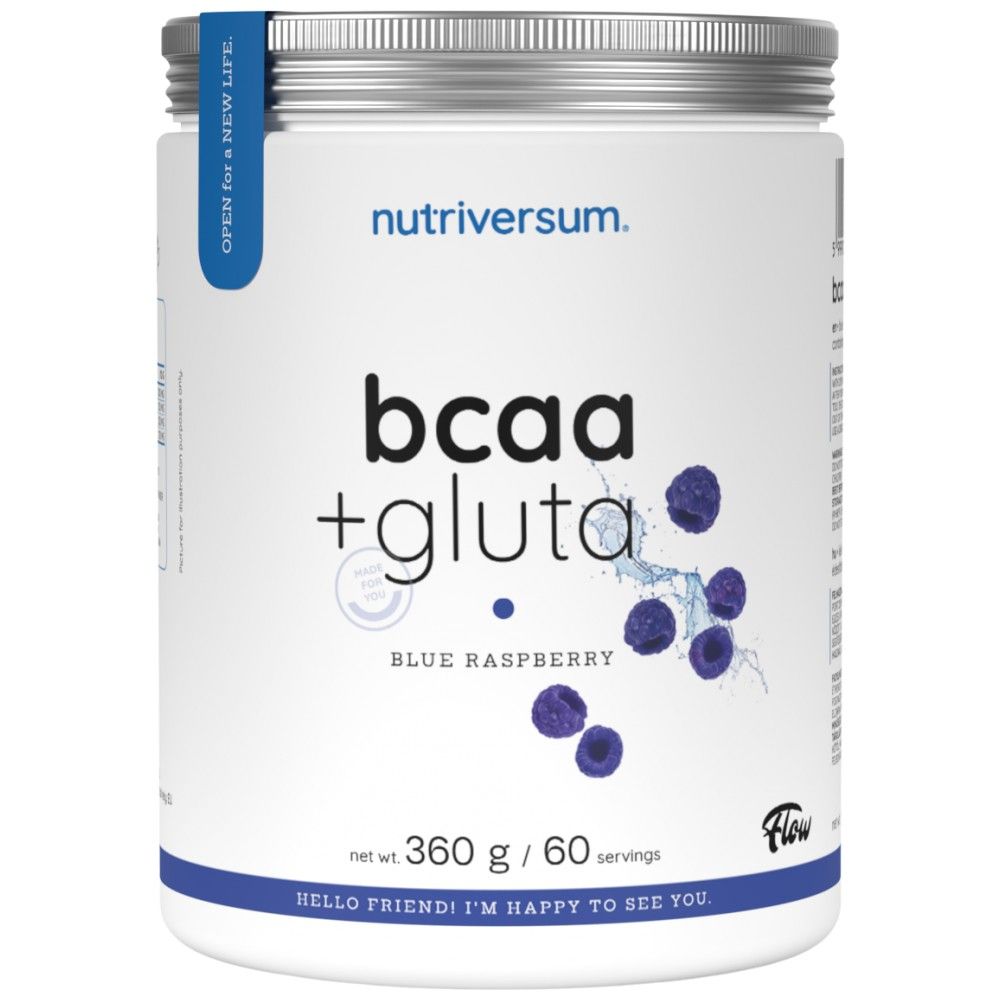 BCAA + Gluta in polvere | Flusso: 360 grammi