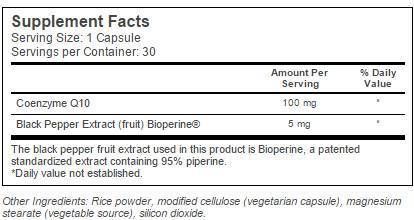 MIGLIOR CoQ10 con Bioperine 100 mg - 120 capsule