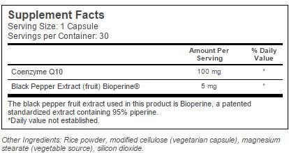 MIGLIOR CoQ10 con Bioperine 100 mg - 60 capsule