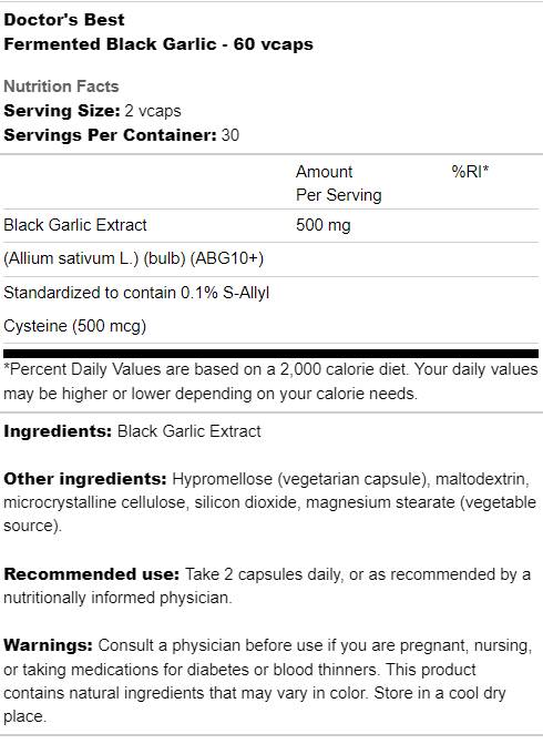 MIGLIOR Aglio Nero Fermentato - 60 capsule