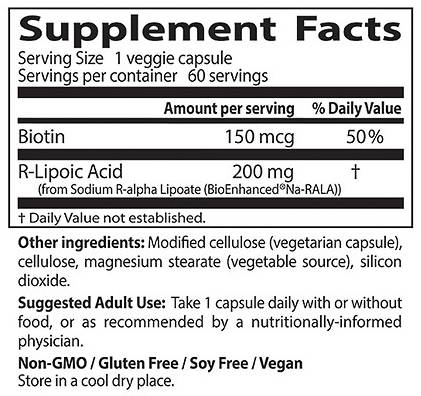 BEST Acido R-Lipoico/NA-R-ALA stabilizzato 200 mg - 60 capsule