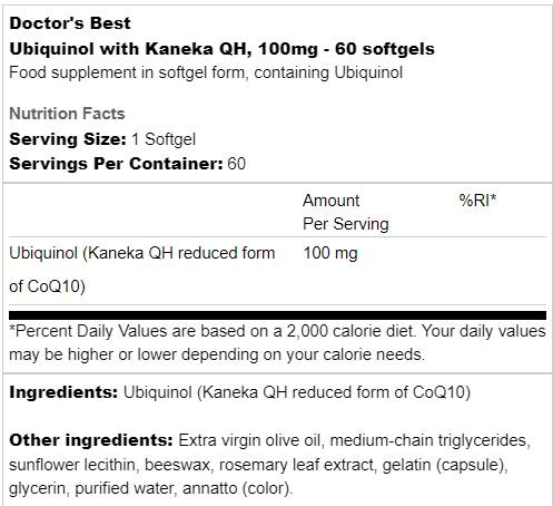 MIGLIOR Ubichinolo Kaneka QH 50 mg - 90 capsule di gel